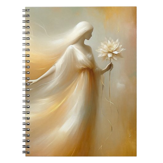Carnet Fée avec fleur Dahlia (Devant)
