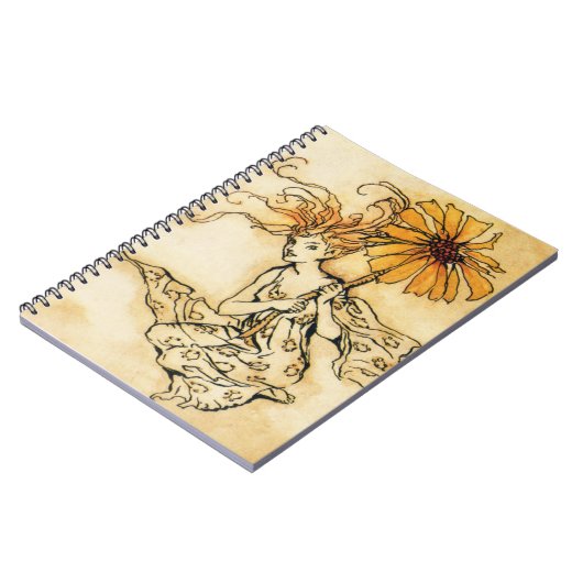 Carnet Fée avec la fleur (Côté gauche)