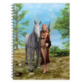 Carnet Fée avec licorne (Devant)