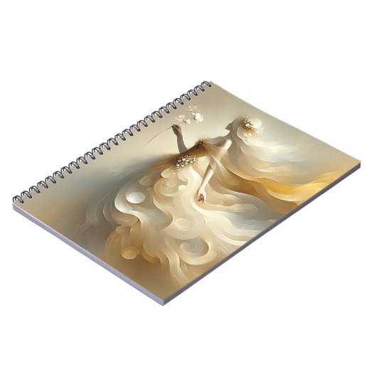 Carnet Fée blanche et crème (Côté gauche)