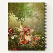 Carnet Fée de champignons mignonnes dans la forêt (Dos)