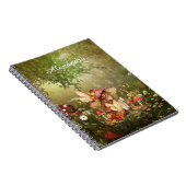 Carnet Fée de champignons mignonnes dans la forêt (Côté Droit)