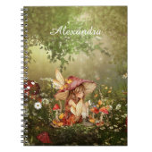 Carnet Fée de champignons mignonnes dans la forêt (Devant)