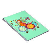 Carnet Fée de jardin avec des fleurs (Côté Droit)