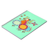 Carnet Fée de jardin avec des fleurs (Côté gauche)