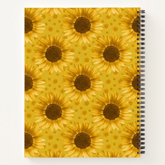 Carnet Fée de tournesol de Gnome (Dos)