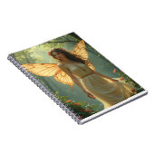 Carnet Fée en robe blanche dans la forêt (Côté Droit)