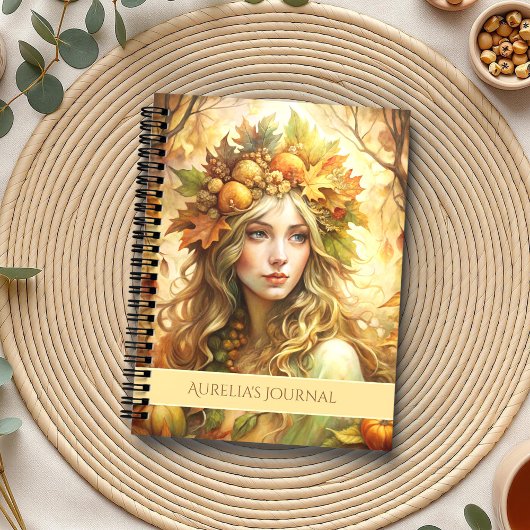 Carnet Fée Enchantée Forêt d'Automne