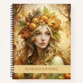 Carnet Fée Enchantée Forêt d'Automne (Devant)