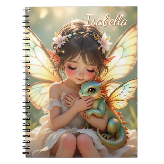 Carnet Fée et Dragon | Conte de Fées Anime Chibi (Devant)