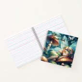 Carnet Fée Ethérée dormant sur un champignon Personnalisé (Intérieur)