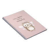 Carnet Fée hérisson avec des fleurs (Côté Droit)