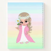 Carnet Fée magique sur couleurs pastel multicolores (Dos)