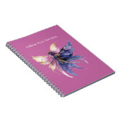 Carnet Fée Or Rose Crème Violette (Côté Droit)