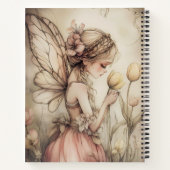 Carnet Fée personnalisée avec ailes à papillon (Dos)