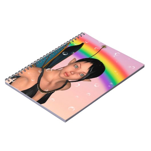 Carnet Fée sous l'arc-en-ciel (Côté gauche)