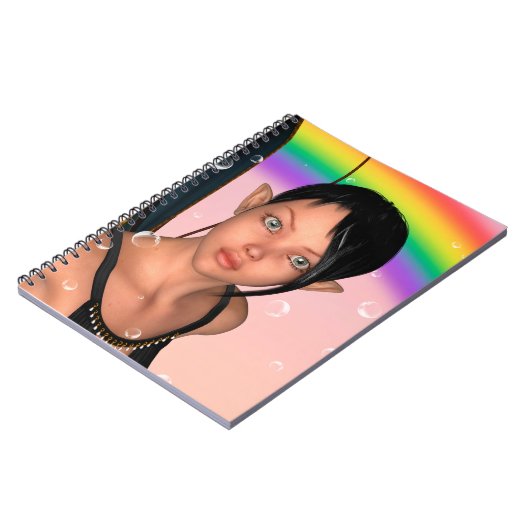 Carnet Fée sous l'arc-en-ciel (Côté gauche)