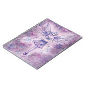Carnet Fée violette dans les étoiles Imaginaire illustrat (Côté gauche)