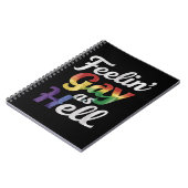 Carnet Feelin' Gay As Hell LGBT Pride (Côté gauche)