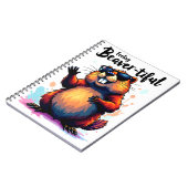 Carnet Feeling Beaver-tiful - Funny Beaver Graphic (Côté gauche)
