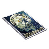 Carnet Fées Art Nouveau vintage, Lune Pierrot (Côté Droit)