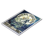 Carnet Fées Art Nouveau vintage, Lune Pierrot (Côté gauche)