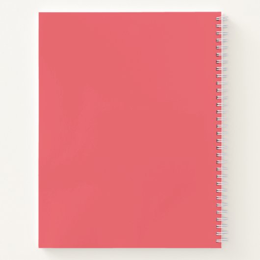 Carnet Fées Rose Floral Champignons Fée Château Monogramm (Dos)