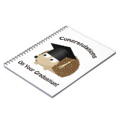 Carnet Félicitation sur votre hérisson d'obtention du (Côté gauche)