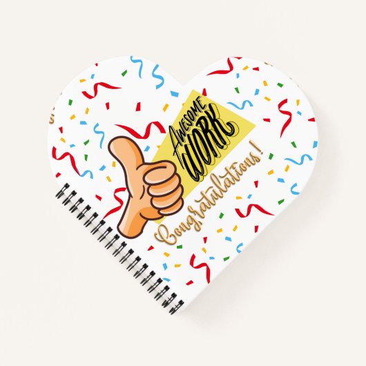 Carnet félicitations de travail impressionnantes (Devant)