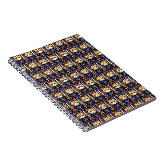 Carnet Feline Samurai Warrior (Côté Droit)