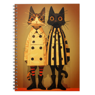 Carnet Félins à la Mode – Manteaux et Bottes Originaux po