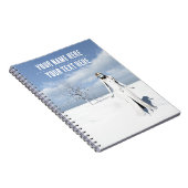 Carnet Female elf walking in the snow. Customizable text (Côté Droit)