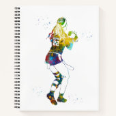 Carnet Female Flag Football Player (Devant)