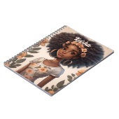 Carnet féminin afro-américain personnalisé (Côté gauche)
