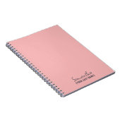 Carnet Féminin Minimaliste | Rose Beige (Côté Droit)
