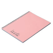 Carnet Féminin Minimaliste | Rose Beige (Côté gauche)