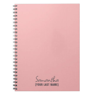 Carnet Féminin Minimaliste | Rose Beige