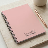 Carnet Féminin Minimaliste | Rose Beige