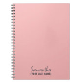 Carnet Féminin Minimaliste | Rose Beige (Devant)