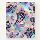 Carnet Féminin Tendance Opale Imprimé Léopard | Monogramm (Dos)