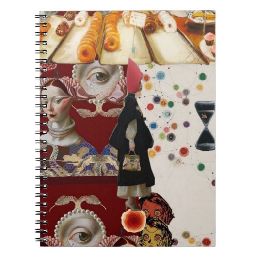 Carnet Feminine Surrealism in Warm Tones (Devant)