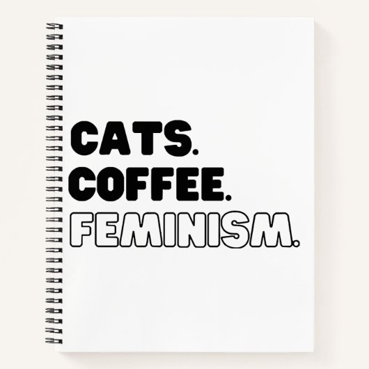 Carnet Féminisme du café des chats (Devant)