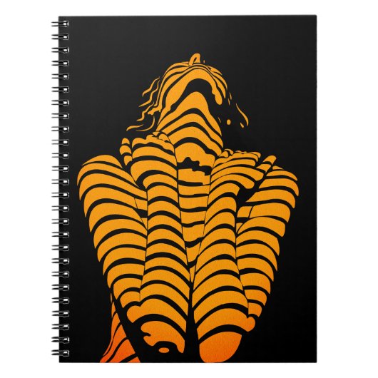 Carnet Femme Abstraite Silhouette Moderne Expressive (Devant)