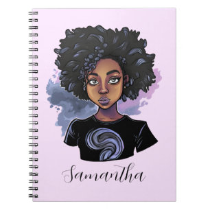 Carnet Femme afro-américaine pétillante