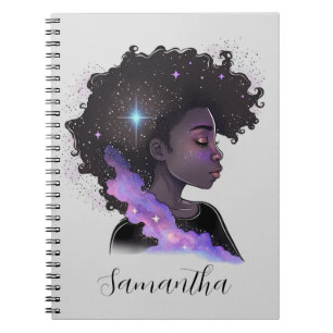 Carnet Femme Afro-étincelante