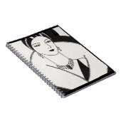 Carnet Femme art déco 1928 (Côté Droit)