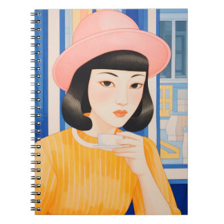 Carnet Femme au Café