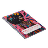 Carnet Femme autonome personnalisée - Rose (Côté Droit)