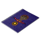 Carnet Femme avec collier et pendentif (Côté gauche)