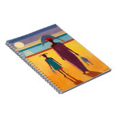 Carnet Femme avec des poissons (Côté Droit)